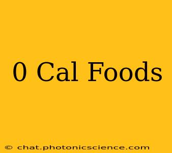 0 Cal Foods