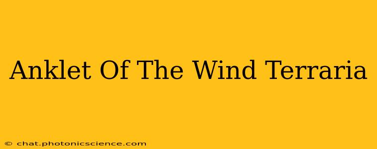 Anklet Of The Wind Terraria