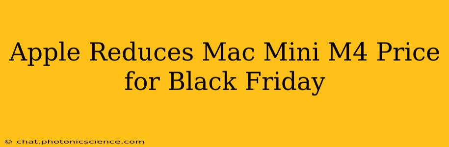 Apple Reduces Mac Mini M4 Price for Black Friday