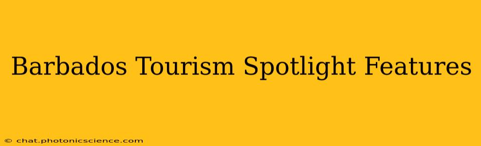 Barbados Tourism Spotlight Features