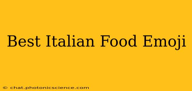 Best Italian Food Emoji