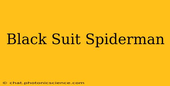 Black Suit Spiderman