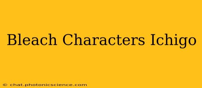 Bleach Characters Ichigo