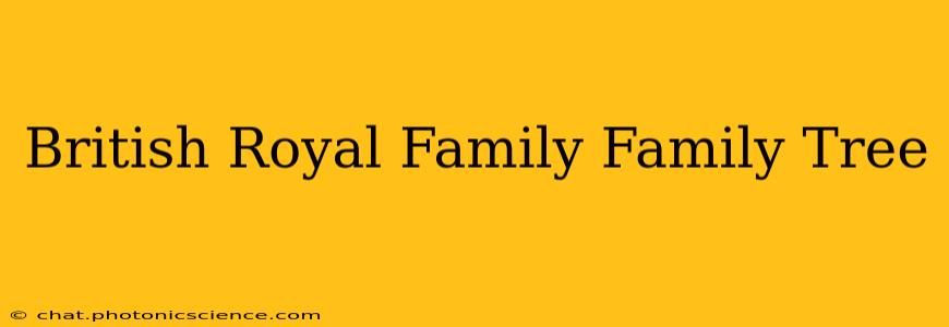 British Royal Family Family Tree
