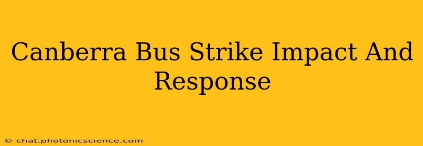 Canberra Bus Strike Impact And Response