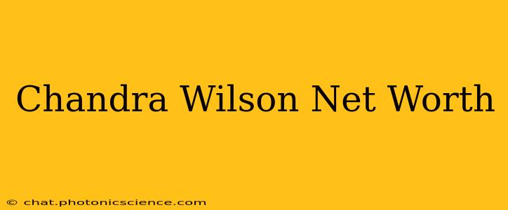 Chandra Wilson Net Worth