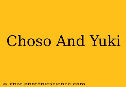 Choso And Yuki