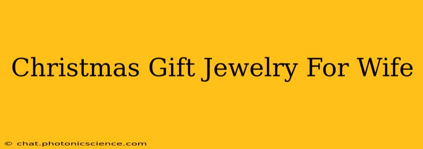 Christmas Gift Jewelry For Wife