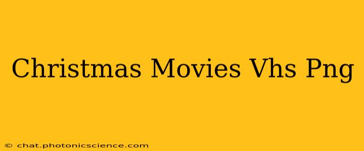Christmas Movies Vhs Png
