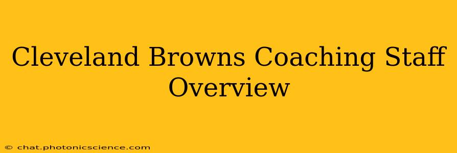 Cleveland Browns Coaching Staff Overview