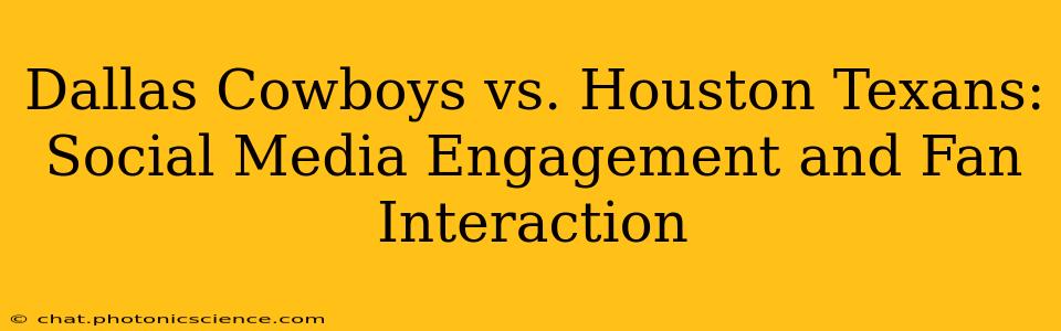 Dallas Cowboys vs. Houston Texans: Social Media Engagement and Fan Interaction