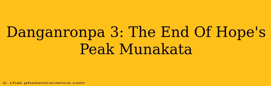 Danganronpa 3: The End Of Hope's Peak Munakata