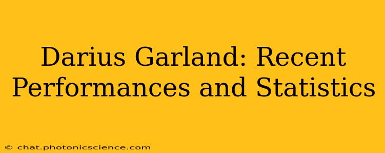 Darius Garland: Recent Performances and Statistics