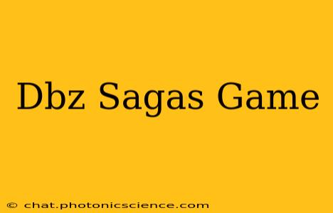 Dbz Sagas Game