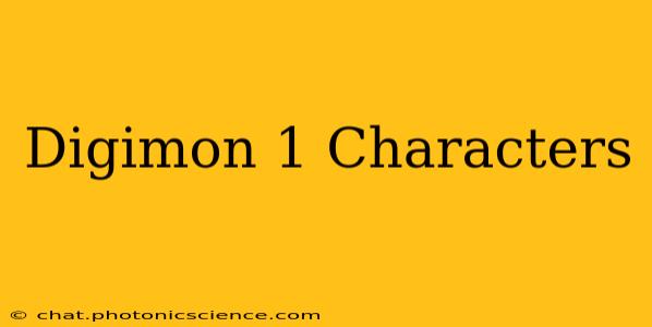 Digimon 1 Characters