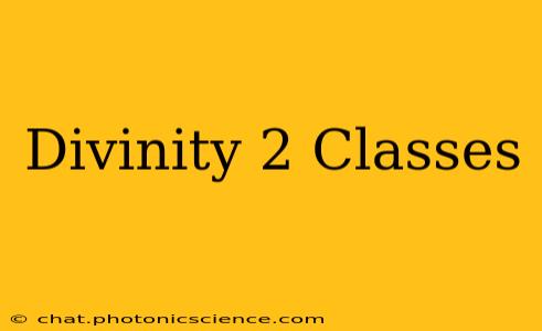 Divinity 2 Classes