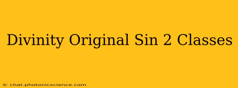 Divinity Original Sin 2 Classes