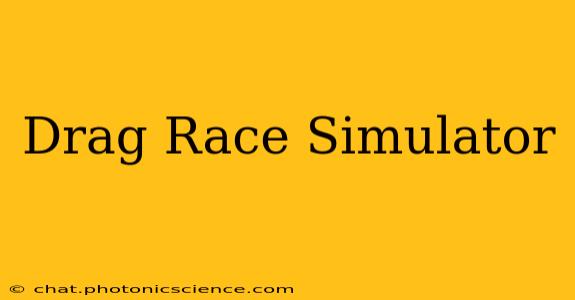 Drag Race Simulator