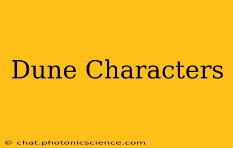 Dune Characters