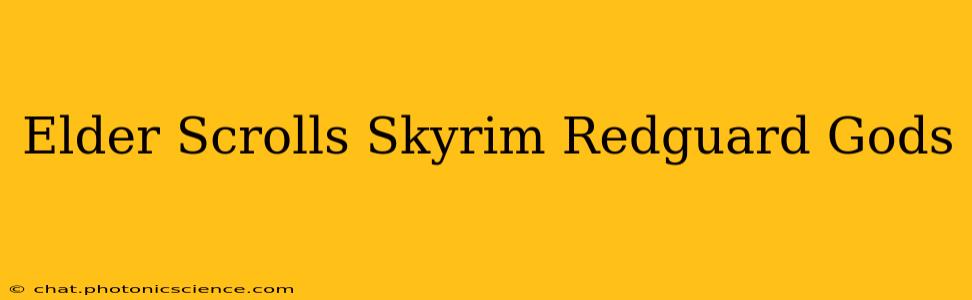 Elder Scrolls Skyrim Redguard Gods