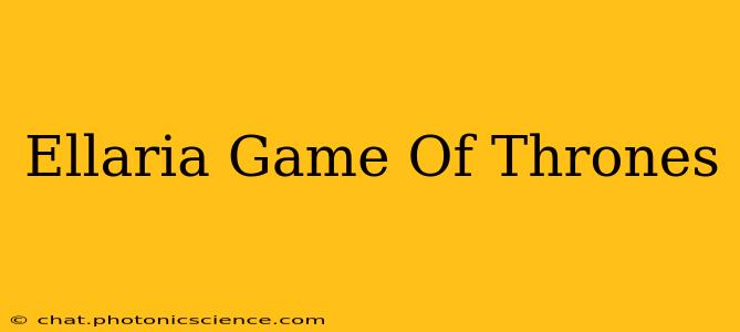 Ellaria Game Of Thrones