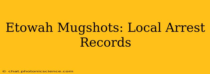 Etowah Mugshots: Local Arrest Records