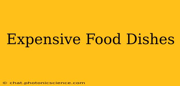 Expensive Food Dishes