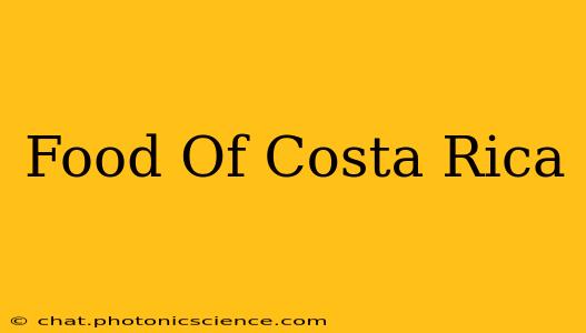 Food Of Costa Rica