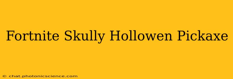 Fortnite Skully Hollowen Pickaxe