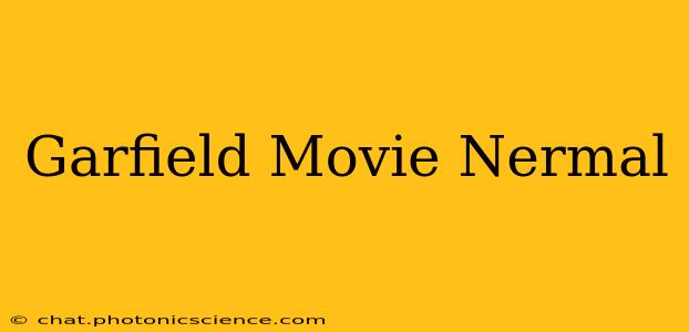 Garfield Movie Nermal