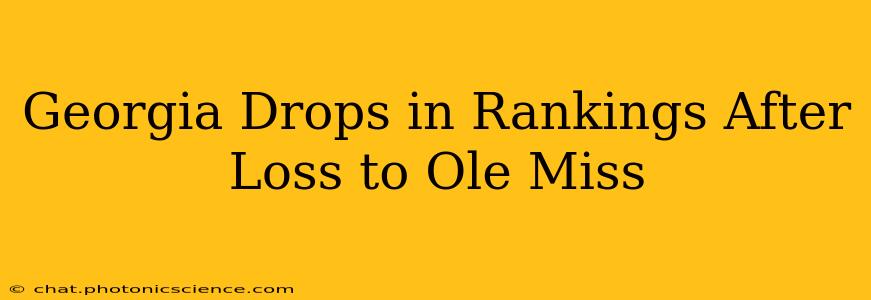 Georgia Drops in Rankings After Loss to Ole Miss