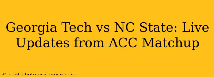 Georgia Tech vs NC State: Live Updates from ACC Matchup