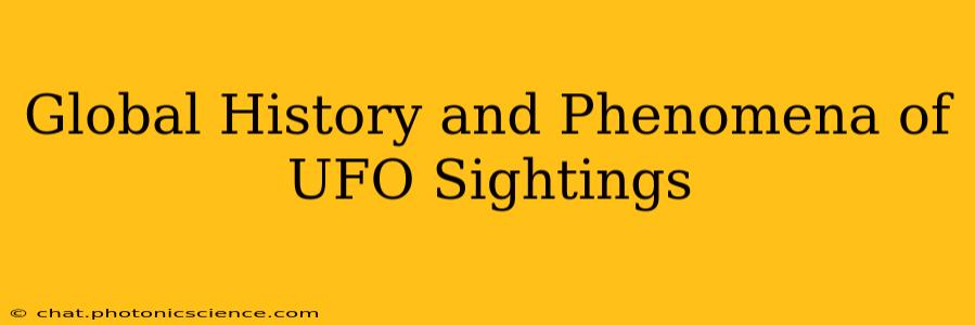 Global History and Phenomena of UFO Sightings