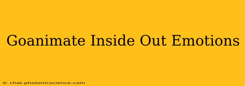 Goanimate Inside Out Emotions