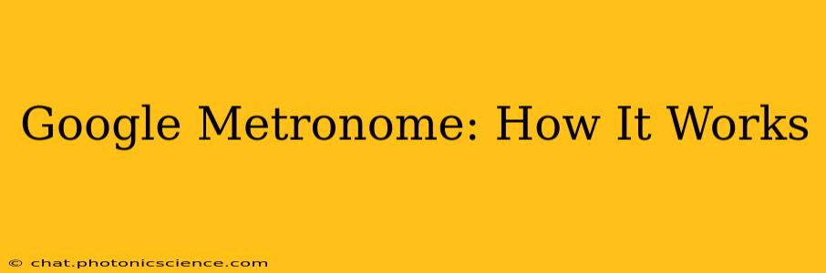 Google Metronome: How It Works