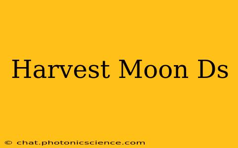 Harvest Moon Ds