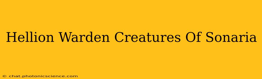 Hellion Warden Creatures Of Sonaria