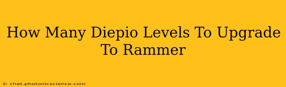 How Many Diepio Levels To Upgrade To Rammer