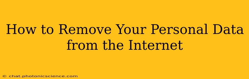 How to Remove Your Personal Data from the Internet
