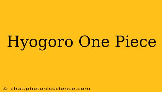 Hyogoro One Piece