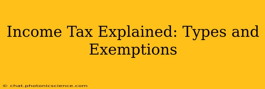 Income Tax Explained: Types and Exemptions