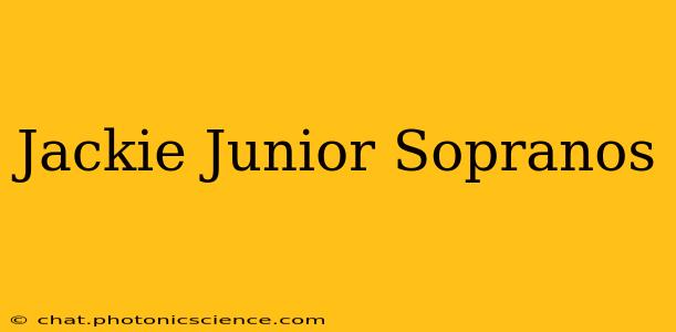 Jackie Junior Sopranos