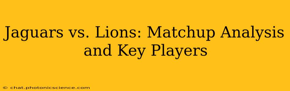 Jaguars vs. Lions: Matchup Analysis and Key Players