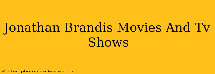 Jonathan Brandis Movies And Tv Shows