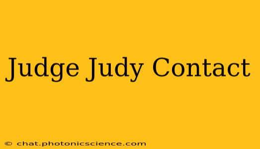 Judge Judy Contact