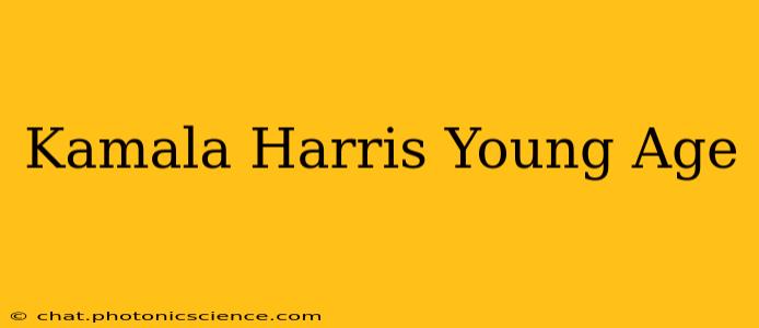 Kamala Harris Young Age
