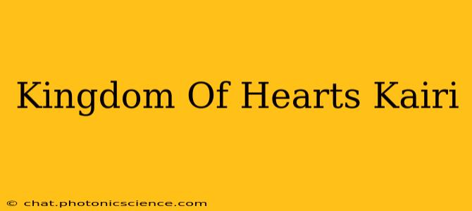 Kingdom Of Hearts Kairi