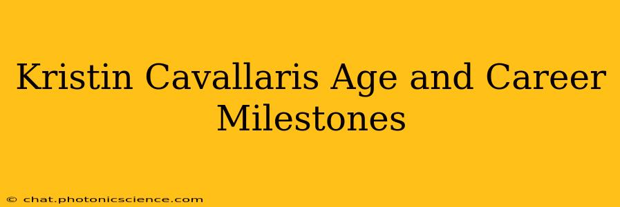 Kristin Cavallaris Age and Career Milestones