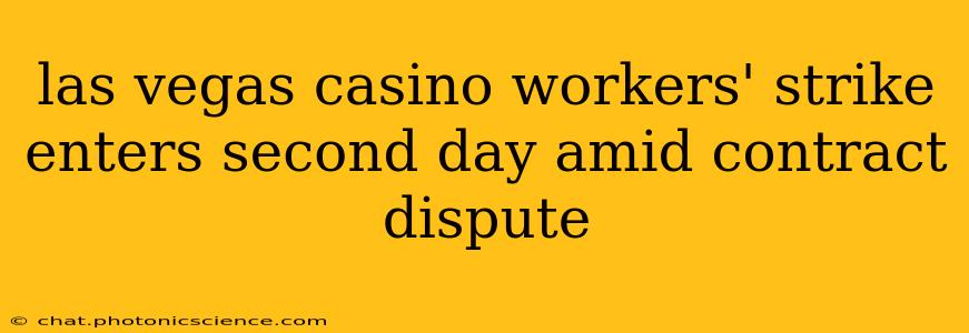 las vegas casino workers' strike enters second day amid contract dispute