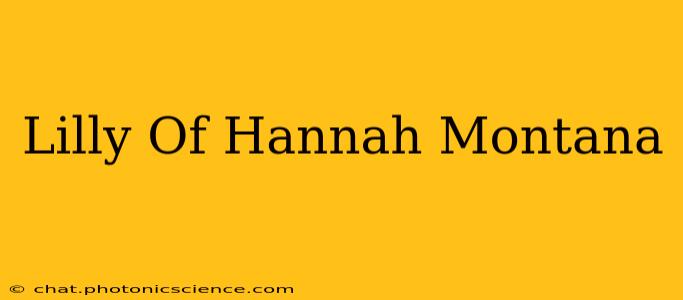 Lilly Of Hannah Montana